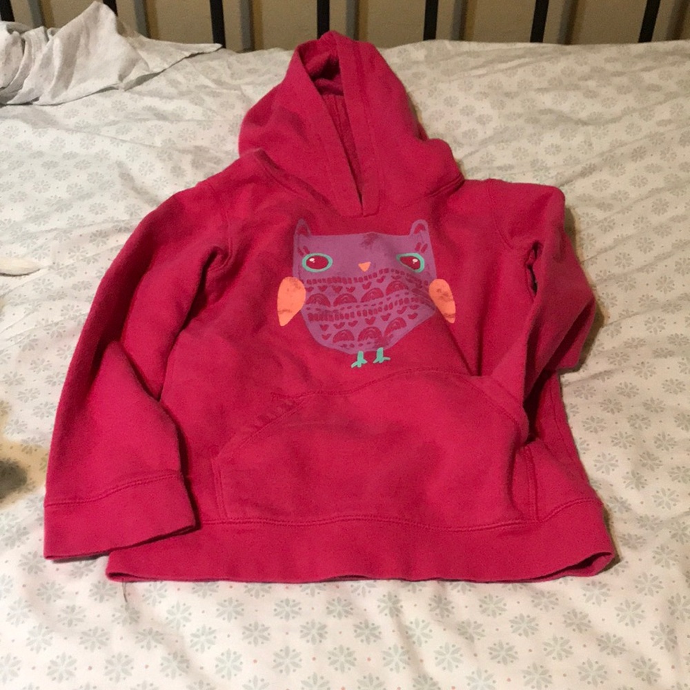 Pink owl hoodie